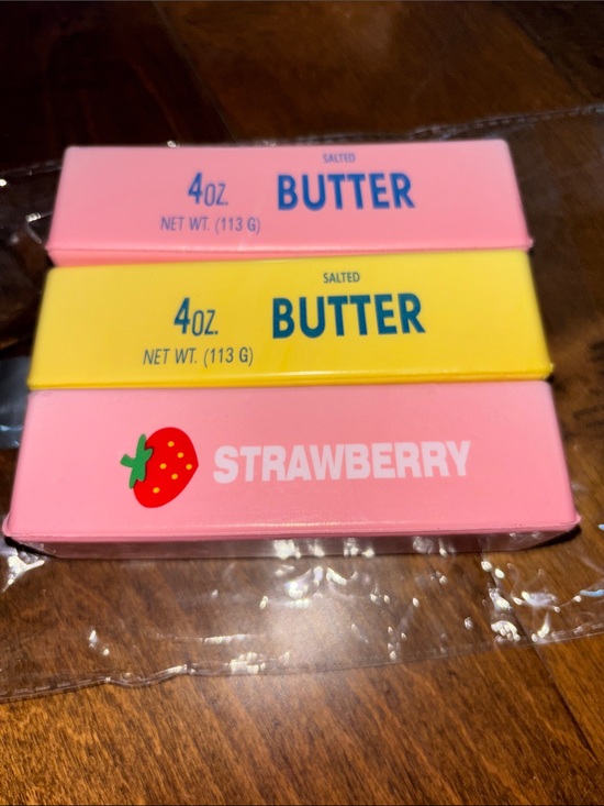 Butter Other - Squishy Butter Pink, Strawberry, and Yellow NEW SET OF 3